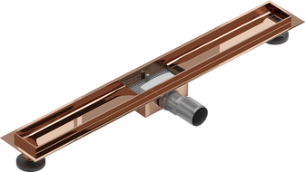Mexen Flat korpus do odpływu liniowego 80 cm, różowe złoto - 1615080
