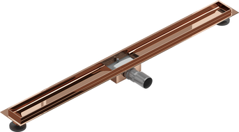 Mexen Flat korpus do odpływu liniowego 100 cm, różowe złoto - 1615100
