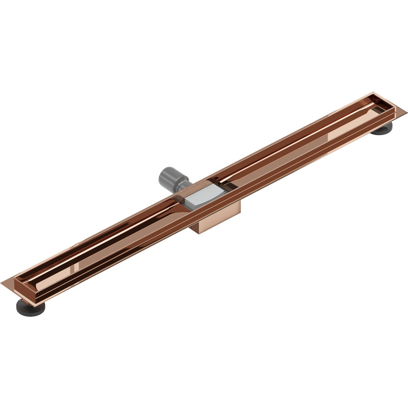 Mexen Flat korpus do odpływu liniowego 100 cm, różowe złoto - 1615100