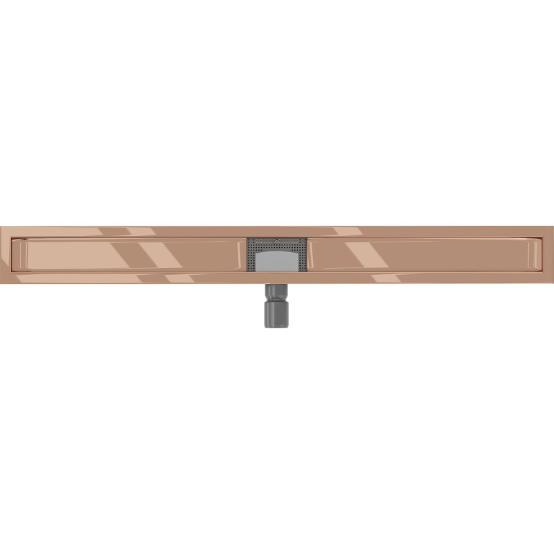 Mexen Flat korpus do odpływu liniowego 100 cm, różowe złoto - 1615100