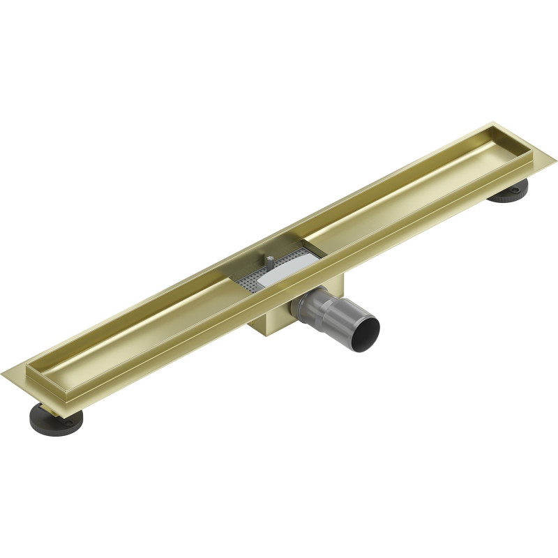 Mexen Flat korpus do odpływu liniowego 70 cm, złoty szczotkowany - 1A15070