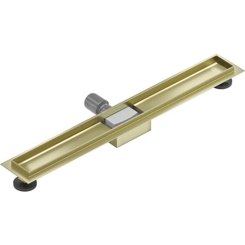 Mexen Flat korpus do odpływu liniowego 70 cm, złoty szczotkowany - 1A15070