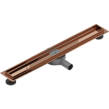 Mexen Flat 360° korpus do odpływu liniowego obrotowy 60 cm, różowe złoto - 1640060