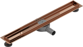 Mexen Flat 360° korpus do odpływu liniowego obrotowy 60 cm, różowe złoto - 1640060
