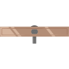 Mexen Flat 360° korpus do odpływu liniowego obrotowy 60 cm, różowe złoto - 1640060