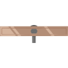 Mexen Flat 360° korpus do odpływu liniowego obrotowy 70 cm, różowe złoto - 1640070