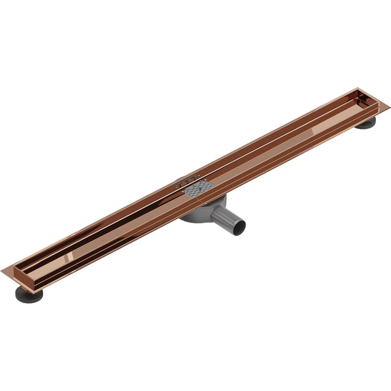 Mexen Flat 360° korpus do odpływu liniowego obrotowy 80 cm, różowe złoto - 1640090