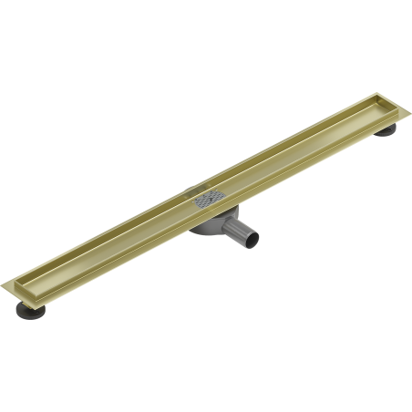 Mexen Flat 360° korpus do odpływu liniowego obrotowy 80 cm, złoty szczotkowany - 1A40080