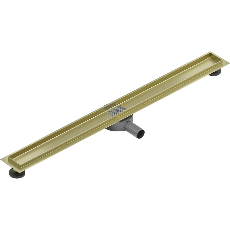 Mexen Flat 360° korpus do odpływu liniowego obrotowy 90 cm, złoty szczotkowany - 1A40090