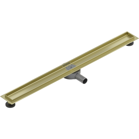 Mexen Flat 360° korpus do odpływu liniowego obrotowy 90 cm, złoty szczotkowany - 1A40090