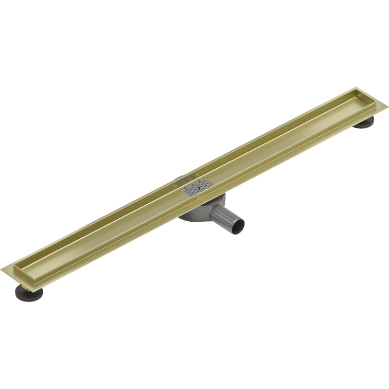 Mexen Flat 360° korpus do odpływu liniowego obrotowy 100 cm, złoty szczotkowany - 1A40100