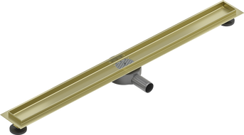 Mexen Flat 360° korpus do odpływu liniowego obrotowy 100 cm, złoty szczotkowany - 1A40100