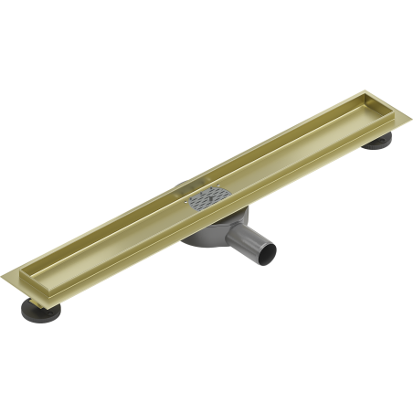 Mexen Flat 360° korpus do odpływu liniowego obrotowy 70 cm, złoty szczotkowany - 1A40070