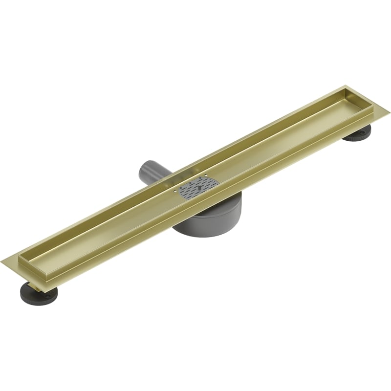Mexen Flat 360° korpus do odpływu liniowego obrotowy 60 cm, złoty szczotkowany - 1A40060