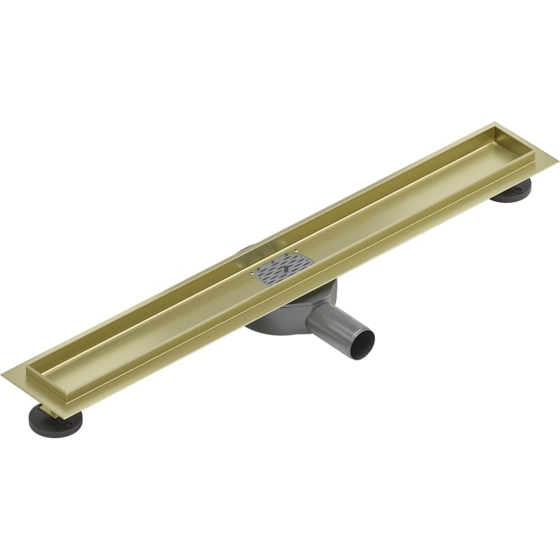 Mexen Flat 360° korpus do odpływu liniowego obrotowy 50 cm, złoty szczotkowany - 1A40050