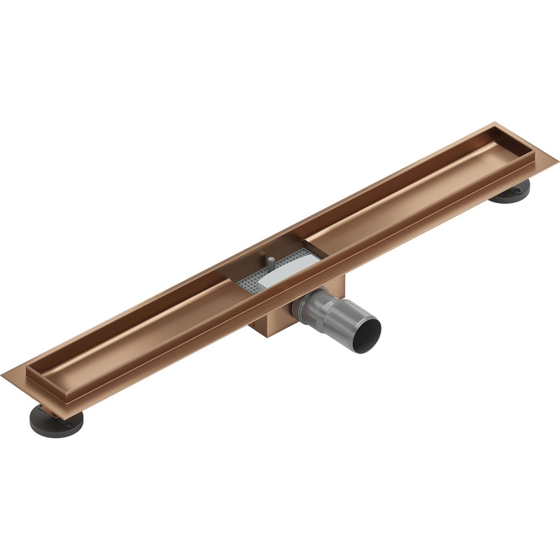 Mexen Flat korpus do odpływu liniowego 80 cm, miedź szczotkowana - 1C15080
