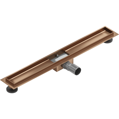 Mexen Flat korpus do odpływu liniowego 80 cm, miedź szczotkowana - 1C15080