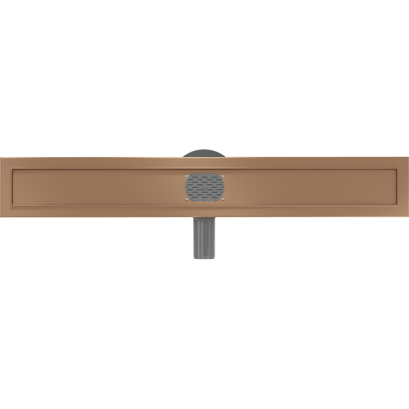 Mexen Flat 360° korpus do odpływu liniowego obrotowy 50 cm, miedź szczotkowana - 1C40050
