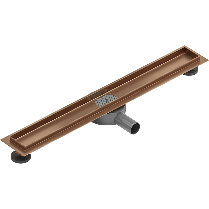 Mexen Flat 360° korpus do odpływu liniowego obrotowy 60 cm, miedź szczotkowana - 1C40060