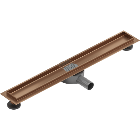 Mexen Flat 360° korpus do odpływu liniowego obrotowy 60 cm, miedź szczotkowana - 1C40060