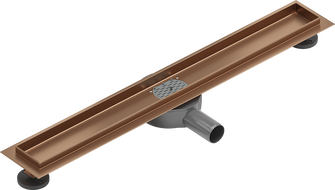 Mexen Flat 360° korpus do odpływu liniowego obrotowy 70 cm, miedź szczotkowana - 1C40070