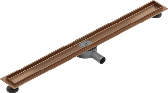 Mexen Flat 360° korpus do odpływu liniowego obrotowy 80 cm, miedź szczotkowana - 1C40080