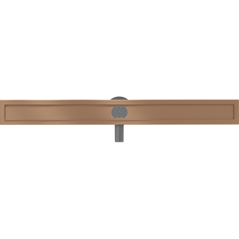 Mexen Flat 360° korpus do odpływu liniowego obrotowy 80 cm, miedź szczotkowana - 1C40080