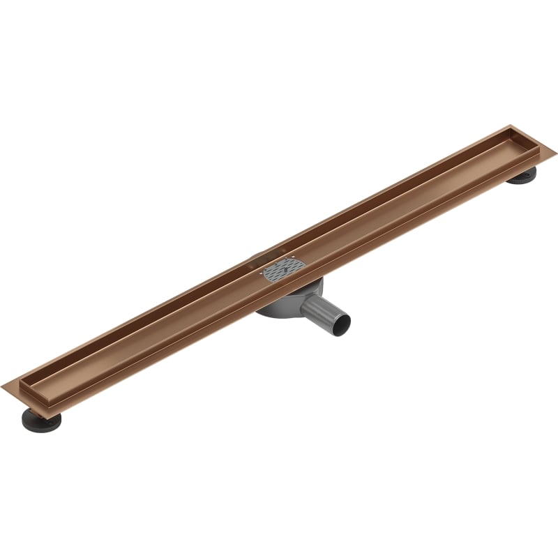Mexen Flat 360° korpus do odpływu liniowego obrotowy 90 cm, miedź szczotkowana - 1C40090