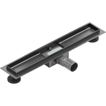Mexen Flat korpus do odpływu liniowego 50 cm, gun gray szczotkowany - 1E15050