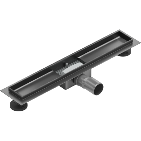 Mexen Flat korpus do odpływu liniowego 60 cm, gun gray szczotkowany - 1E15060