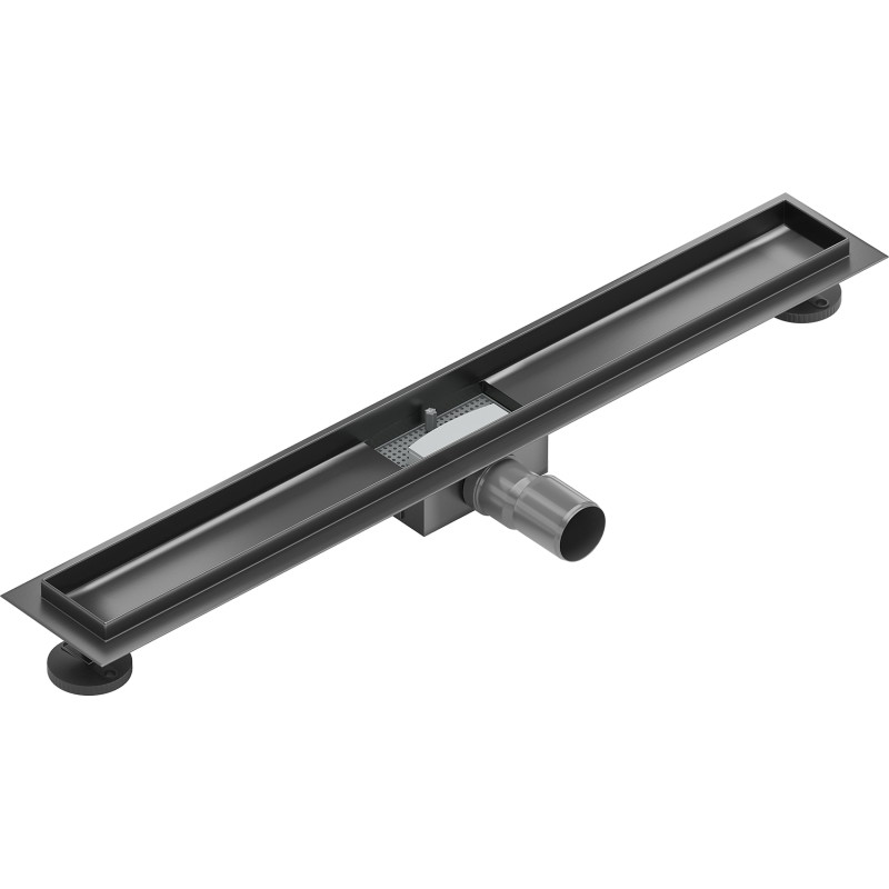 Mexen Flat korpus do odpływu liniowego 70 cm, gun gray szczotkowany - 1E15070