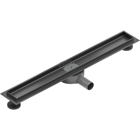 Mexen Flat 360° korpus do odpływu liniowego obrotowy 50 cm, gun gray szczotkowany - 1E40050