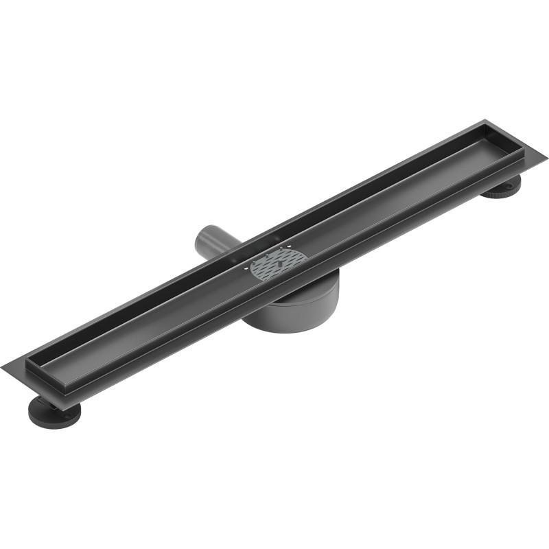 Mexen Flat 360° korpus do odpływu liniowego obrotowy 70 cm, gun gray szczotkowany - 1E40070