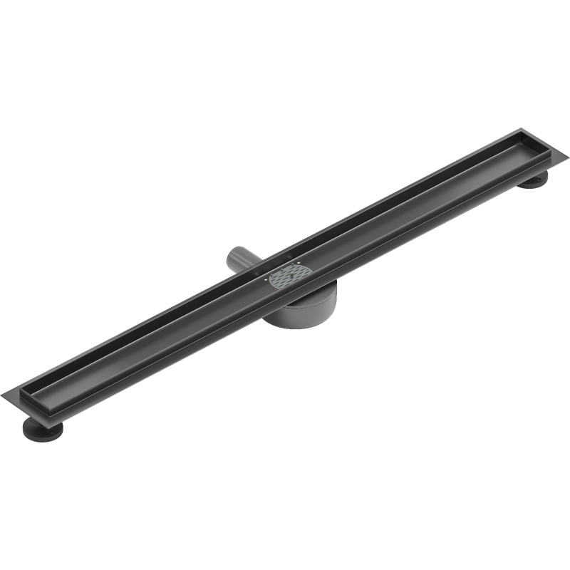 Mexen Flat 360° korpus do odpływu liniowego obrotowy 80 cm, gun gray szczotkowany - 1E40080
