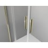 Mexen Exo-3S kabina prysznicowa 3-ścienna rozsuwana 130 x 85 cm, transparent, złota - 8152-130-085-50-00-3S