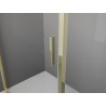 Mexen Exo-S 3S kabina prysznicowa 3-ścienna rozsuwana 130 x 80 cm, transparent, złota - 8151-130-080-50-00-3S