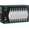 Mexen Nova 10x żarówka LED płomyk E14, C37, 5W, Neutralna - 4000K, 525 lm - L106-E14-0540-01x10