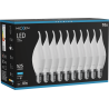 Mexen Nova 10x żarówka LED płomyk E14, C37, 5W, Zimna - 6500K, 525 lm - L106-E14-0565-01x10