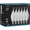 Mexen Nova 6x żarówka LED płomyk E14, C37, 10W, Ciepła - 3000K, 1055 lm - L106-E14-1030-01x06