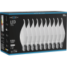 Mexen Nova 10x żarówka LED płomyk E14, C37, 10W, Neutralna - 4000K, 1055 lm - L106-E14-1040-01x10