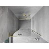 Mexen Mist-H L drzwi prysznicowe uchylne lewe 115 cm, transparent, złote - 8A5L-115-000-50-00-L