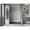 Mexen Mist-H L drzwi prysznicowe uchylne lewe 125 cm, transparent, złote - 8A5L-125-001-50-00-L