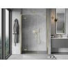 Mexen Mist-H L drzwi prysznicowe uchylne lewe 135 cm, transparent, złote - 8A5L-135-001-50-00-L