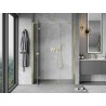 Mexen Mist-H L drzwi prysznicowe uchylne lewe 145 cm, transparent, złote - 8A5L-145-001-50-00-L