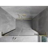 Mexen Mist-H L drzwi prysznicowe uchylne prawe 140 cm, transparent, złote - 8A5L-140-001-50-00-P