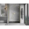 Mexen Mist-H L drzwi prysznicowe uchylne prawe 150 cm, transparent, złote - 8A5L-150-001-50-00-P