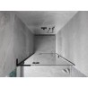 Mexen Mist-H L drzwi prysznicowe uchylne lewe 75 cm, transparent, czarne - 8A5L-075-000-70-00-L