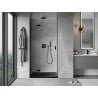 Mexen Mist-H L drzwi prysznicowe uchylne lewe 120 cm, transparent, czarne - 8A5L-120-000-70-00-L
