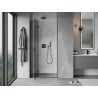 Mexen Mist-H L drzwi prysznicowe uchylne lewe 120 cm, transparent, czarne - 8A5L-120-000-70-00-L