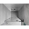 Mexen Mist-H L drzwi prysznicowe uchylne prawe 80 cm, transparent, czarne - 8A5L-080-000-70-00-P